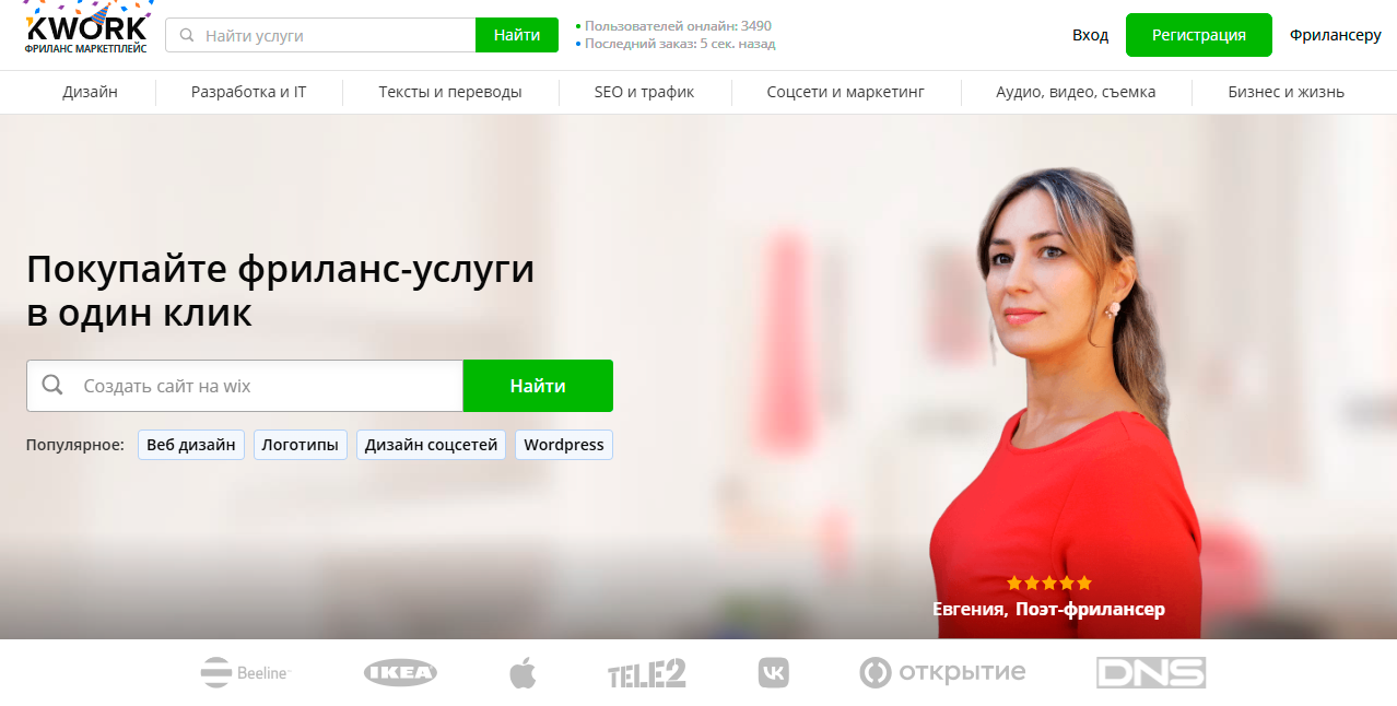 фриланс биржа кворк